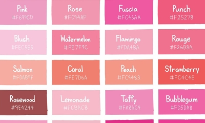 Cách pha màu hồng pastel, hồng gấu dâu, hồng nhạt, hồng đậm…
